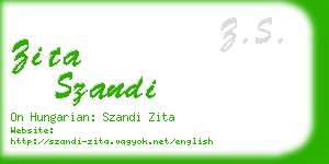 zita szandi business card